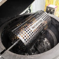 Big Green Egg Ronde Spit Mand, Tumbler Basket Voor Rotisserie -Smokey Touch big green egg ronde spit mand tumbler basket voor 3