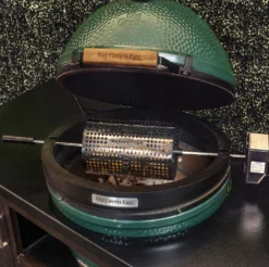 Big Green Egg Rotisserie BBQ Spit -Smokey Touch big green egg rotisserie bbq spit 6