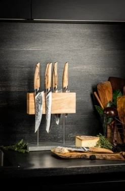 Style De Vie Magnetisch Messenblok Op Natuurstenen Voet -Smokey Touch style de vie magnetisch messenblok op natuurstenen 4