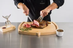 Tridens Brushed Fork & Goyon-Chazeau Cutting Set -Smokey Touch tridens brushed fork goyon chazeau cutting set 2