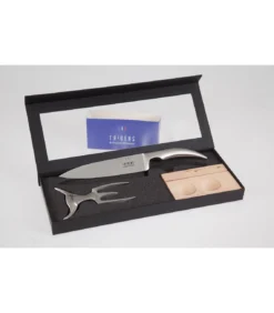 Tridens Brushed Fork & Goyon-Chazeau Cutting Set