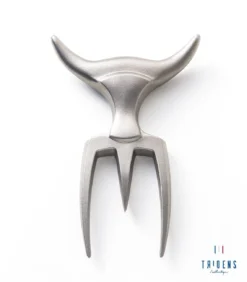 Tridens Brushed Fork In Beechwood Base -Smokey Touch tridens brushed fork in beechwood base 2