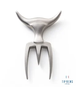 Tridens Brushed Fork In Stainless Steel Holder -Smokey Touch tridens brushed fork in stainless steel holder 2